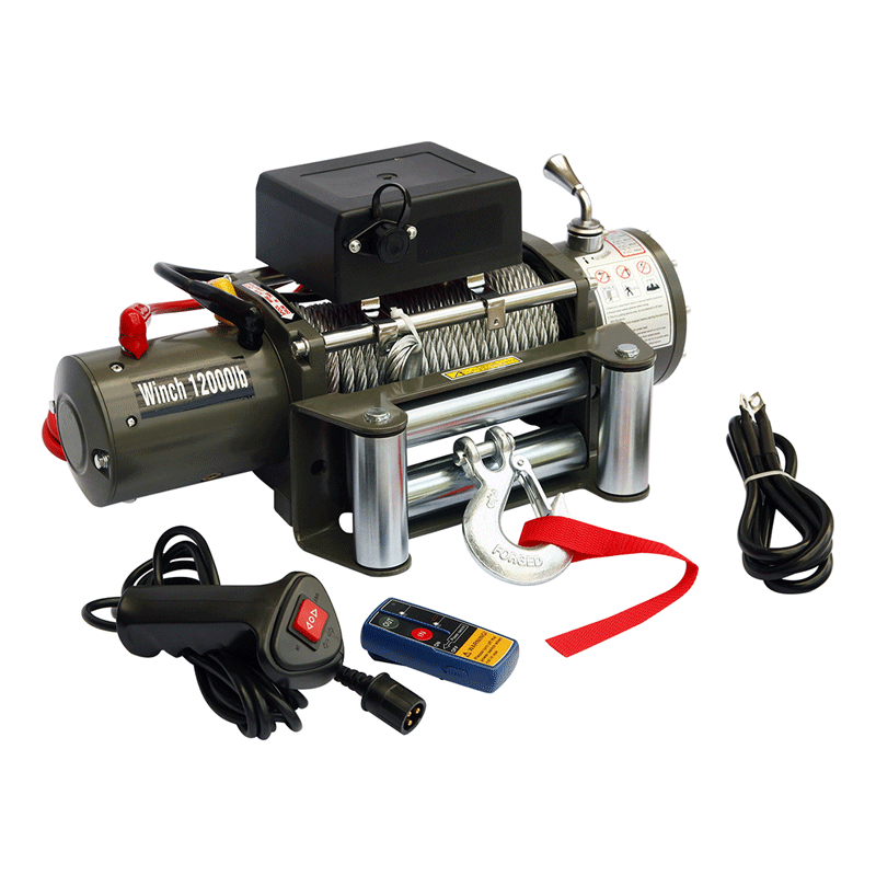 Лебедка автомобильная электрическая Electric Winch 12000 lbs 5443 кг 12V